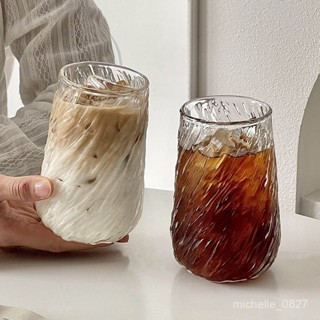 免運 臺灣出貨 杯子 高硼矽玻璃咖啡杯 耐熱簡約家用單層杯 透明加厚牛奶飲料透明水杯 FL26