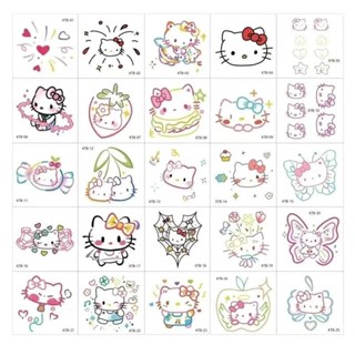 📣24H限時爆品促銷📣【1587人好評】爆款多巴胺kitty貓紋身貼可愛卡通防水持久手臂貼紙ins風可洗送人朵朵精選 Z