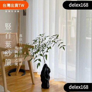 【店長推薦】加厚豎百葉雪紡白紗簾 窗簾 透光不透人窗紗紗簾 白色遮光簾 隔簾 飄窗陽臺客廳隔斷 半遮光落地窗簾紗 掛鉤打