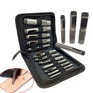 皮帶沖打孔沖子2.5-40打眼鉆孔工具鋼沖 腰帶圓沖打洞沖孔器 沖針 工具 打孔工具 打孔