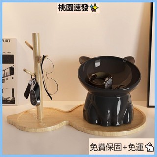 桃園精選（免運）創意貓咪玄關鑰匙收納擺件 入戶鞋櫃 酒櫃現代簡約客廳裝飾品置物架