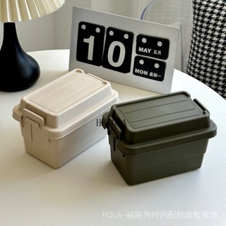 【臺灣發貨】居家收納 便攜收納 居家必備 桌上迷你收納盒戶外露營工業風桌麵雜物箱野營燒烤調味瓶罐儲物箱