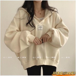 【微胖mm愛穿搭】大尺碼 150公斤胖MM蝙蝠袖 女春秋慵懶風寬鬆簡約休閒長袖上衣ins大尺碼 帽T VK3