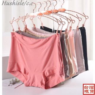 Hushisle夏日特選の525❥XL4XL 大尺碼內褲女 大尺寸純色莫代爾胖mm中高腰柔軟小平角內褲