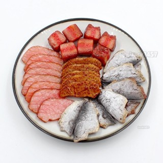 人造燒烤肉片模擬烤豬肉牛肉片模型廚房菜擺件攝影道具