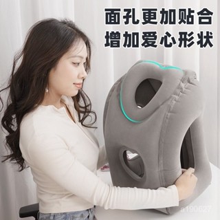 🔥臺灣出貨🔥【7618人收藏】飛機旅行充氣枕u形護頸枕車用睡覺神器趴睡枕辦公室午休抱枕靠枕