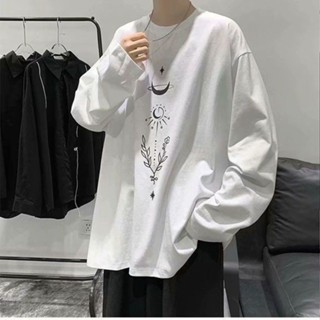 【XIU】♘酷搭潮牌工作室M-8XL潮流T恤 情侶長袖T恤 大學T 印花寬鬆上衣 寬鬆長袖上