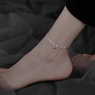 【臺灣出貨】【搭配跟鞋】高階感銀小圓珠腳鏈女年新款潮ins小眾設計時尚腿鏈