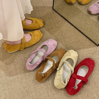 【💕免運實拍】女鞋 休閒鞋 單鞋 瑪麗珍鞋 娃娃鞋 韓女圓頭淺口單鞋女新芭蕾舞德訓鞋厚底瑪麗珍運動鞋