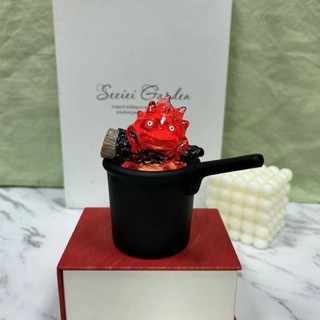 【臺灣發貨 特價處理】卡西法小夜燈手辦玩具桌面擺件宮崎駿電影火苗哈爾的移動城堡周邊