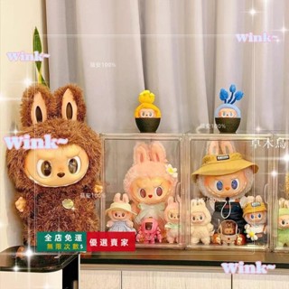 臺灣出貨🔥【店鋪熱銷】labubu展示盒拉布布搪膠收納盒泡泡瑪特盲盒防塵罩春天野在家神器 亞克力 展示盒 收納盒