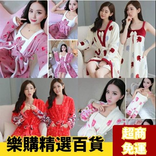 ✨嚴選精品✨韓妞必備氣質超百搭秋冬季女士睡袍法蘭絨睡衣女單件浴袍珊瑚絨睡衣家居服性感可外穿
