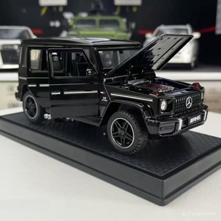 臺灣出貨網紅奔馳大G63閤金模型車越野男孩禮物玩具車模擬汽車模型擺件 RZZS
