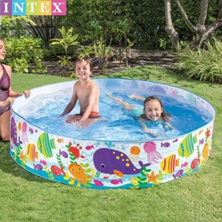 【免運折扣】美國INTEX 硬膠戲水池 兒童戲水池 幼兒夏天玩水池 嬰兒玩水池