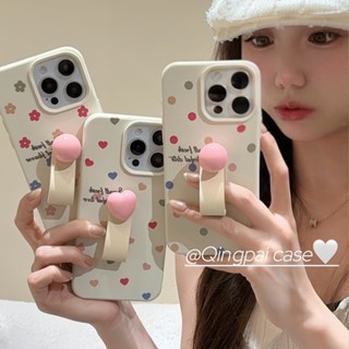 夏日ins彩色波點立體指環扣適用iPhone15promax蘋果14手機殼13女