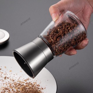 不銹鋼 胡椒 研磨器 手動 黑胡椒 粒 碾磨器 花椒 研磨瓶 家用 廚房 調味 工具 簡約設計 特惠