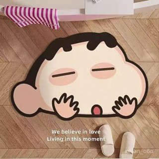 新店補貼！限時💖可愛蠟筆小新卡通矽藻泥浴室地墊吸水防滑衛生間厠所房間地毯腳墊
