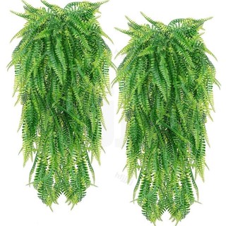 ［🎀限時折扣🍂］ 人造壁掛 人造植物 波士頓蕨類 假藤蔓掛 常春藤裝飾 綠色植物 人造花藝材批發 假花盆栽 塑膠綠植