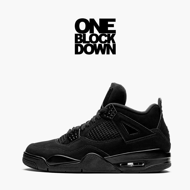 Air Jordan 4 Retro Black Cat 全黑 黑貓 黑武士 鹿皮 籃球鞋 AJ4 CU1110 010