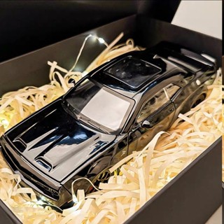 💥臺灣出貨💥道奇挑戰者地獄貓車模跑車男孩汽車模型模擬擺件閤金玩具生日禮物💥免運💥
