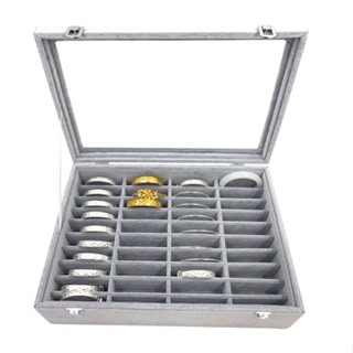 🌈🌈高階冰花絨珠寶手鐲箱40位玉器翡翠手鐲戒指玉鐲子展示收納盒