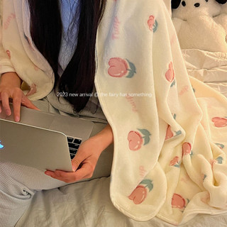 空調毯✨ins風午睡毯辦公小毯子蓋腿披肩毛毯宿舍毛絨蓋毯午休四季空調被 午休毯