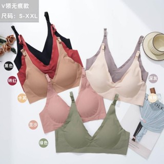 Novhxy0610無痕果凍軟內衣女無鋼圈內衣聚攏收副乳防胸罩 文胸 小可愛 C2001 220037
