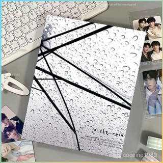 臺灣爆款💖卡冊💖文具 拍立得 追星必備 活頁本 收納冊 ins風雨天治癒硬殻卡冊A5四宮格開口活頁相簿高階拍立得小卡
