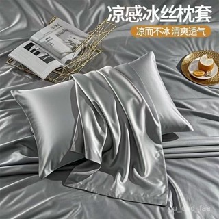 ✨限時優惠✨ 夏季水洗冰絲枕套一對裝48x74cm單雙人枕芯內膽套枕頭套 OT29