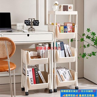 ⚡蝦皮推薦🔔可移動書架置物架兒童玩具收納架傢用落地簡易書櫃桌下架臥室 桌下書桌收納臥室書櫃 書架 收納架 層架 落地