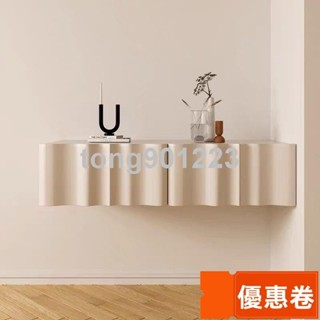 全網最低 北歐懸掛寫字臺書桌懸空帶抽屜無腿梳妝臺現代簡約臥室化妝桌創意實木餐桌 家用電腦桌 壁掛折疊桌 懸掛桌 學習桌
