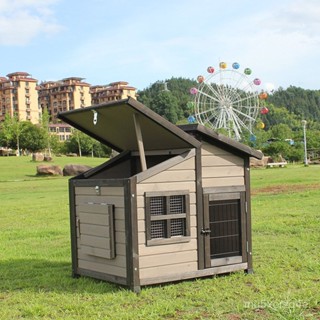 🐶愛寵小木屋🐶狗窩 狗屋 寵物窩 狗屋室外 實木室外戶外庭院防曬防雨狗屋狗窩狗籠狗屋狗大型中型犬別墅木質 XJWF