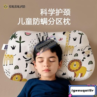 *枕頭鞦鼕季通用透氣園小學生宿捨護頸分割槽枕