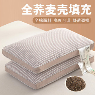 💥臺灣有貨💥新款全棉草本蕎麥枕 枕頭枕芯 記憶枕 護頸枕 單人枕 雙人枕 長枕頭 睡眠枕 情侶枕 蕎麥枕
