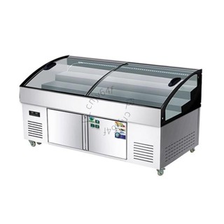 【可開統編】階梯冰臺展示櫃燒烤海鮮冷藏櫃商用冷盤櫃水果撈保鮮櫃串串點菜櫃詢運費e3
