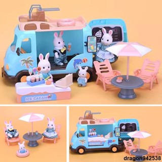 車車的生活森林動物家族 汽車玩具 過家家 家家酒 玩具 模擬動物 城堡 燈光 大屋 別墅套裝