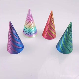 【桃園出貨】【解壓玩具】3d列印旋轉塔錐型變形玩具螺旋葫蘆手指玩具拚裝禮物