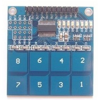 ►411◄TTP226 8路 電容式 觸控開關 數位觸控感測器 模組 Arduino