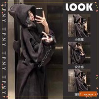 熱賣推薦 睡衣冬天 韓版小惡魔珊瑚絨睡衣女冬季刷毛加厚保暖法蘭絨風中長款連帽睡袍 睡衣裙性感睡衣 大尺碼睡衣 情侶睡衣y