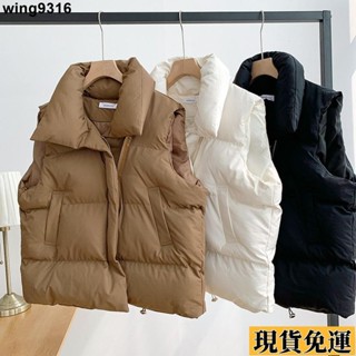 🌸臺灣限時低價🌸 秋冬棉服羽絨棉馬甲女外穿洋氣2023新款小個子加厚馬夾坎肩外套潮