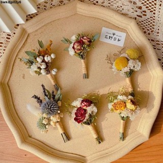 乾燥花/仿真花💓✨臺灣熱銷【3278次回購】森系清新韓式永生花幹迷你墻面裝飾壁掛小花束插花擺件墻上裝飾品