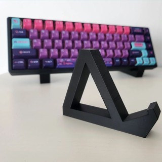 玲瓏閣❤ 機械鍵盤置物架桌面展示架單層筆記本電腦3d列印收納支架簡易桌上