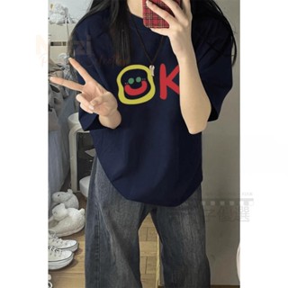 嘉義出貨♕好穿愛到骨子裡！短袖短袖T恤純棉t恤韓國短袖韓系上衣寬鬆上衣少女衣服休閑上衣可愛風衣服個性上衣棉t