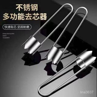 臺灣發售🆕水果抽芯器不銹鋼去核神器蘋果素菜多功能必備取芯器苦瓜廚房工具 TTK4