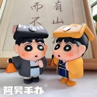 臺灣有貨💥動漫蠟筆小新cos係列道士殭屍小新手辦公仔桌麵車載擺件可愛禮物 福寶·小店 7UMP