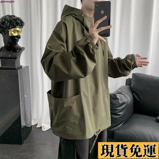 💞現H+免運💞衛衣男士cec潮流韓版寬松連帽春秋款ins超火學生帥氣工裝夾克外套