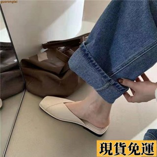 💞低價免運💞拖鞋女2025新款平底包頭韓版半拖鞋女懶人奶奶復古百搭外穿大碼鞋