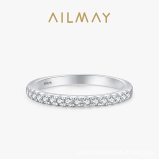 AILMAY✨正品授權✨香港直發 原創設計s925銀輕奢鑲鑽戒指女網紅日韓風可疊帶指環ins百搭銀飾 女生戒指 韓版戒指