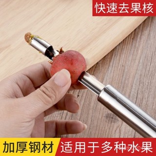 新店限時低價🔥🔥【四支裝】不銹鋼山楂去核器紅棗去籽器蘋果梨取芯工具方便器