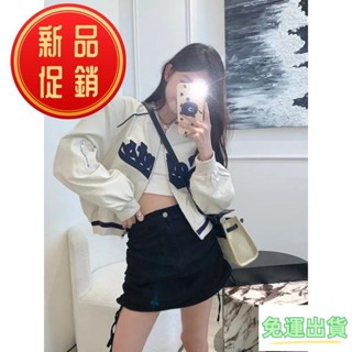 免運💖美式復古外套 2色 棒球外套 寬鬆外套 短版外套 運動外套 韓版外套 夾克外套 小外套 棒球衣
